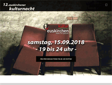 Tablet Screenshot of euskirchener-kulturnacht.de